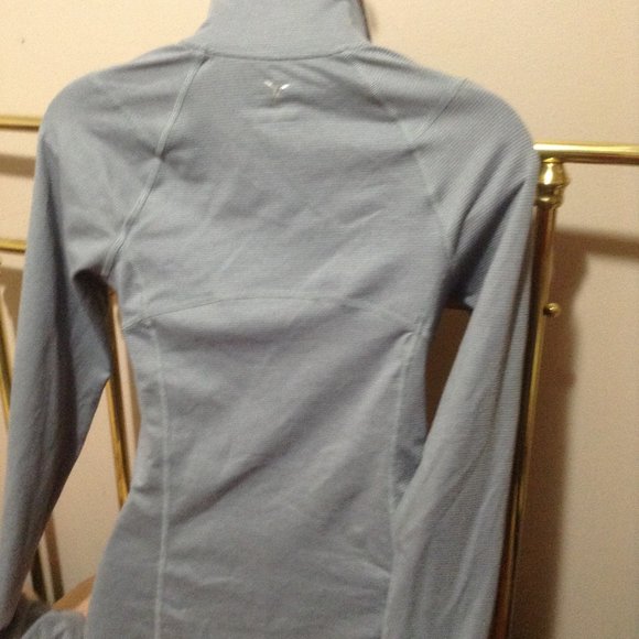 Gray stripe zip jacket - Picture 4 of 4